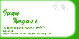 ivan magosi business card